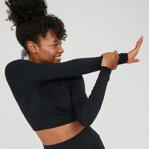 Offline by Aerie Long Sleeve Cropped Athletic Top